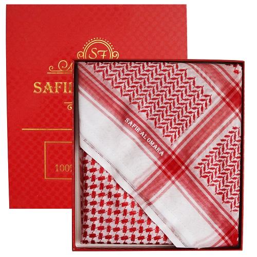البصمة سفيرالامراء شماغ احمر