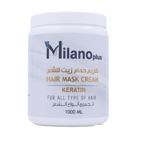 ميلانو بلس كريم حمام زيت للشعر بخلاصة الكيراتين 1000مل