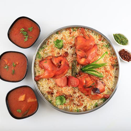 Chicken Mandi Tray Enough for 4Persons