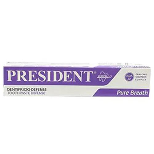President Defense Pure Breath Toothpaste for Prevent and Treat Gum Inflammation and bad breath 75ml