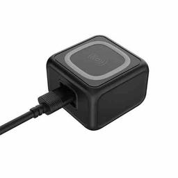 بورودو شاحن المكتبي بمنفذين USB ومنفذ Type C وشاحن سريع ولاسلكي اسود
