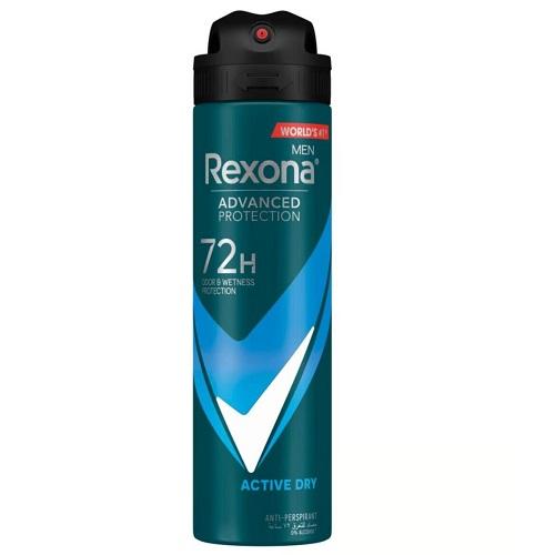 Rexona Advanced Active Dry Antiperspirant Deodorant Spray 72Hrs for Men 150ml