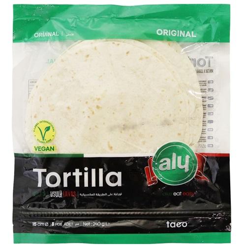 Aly Original Tortilla Bread Vegan 15Cm 8Slices 240g