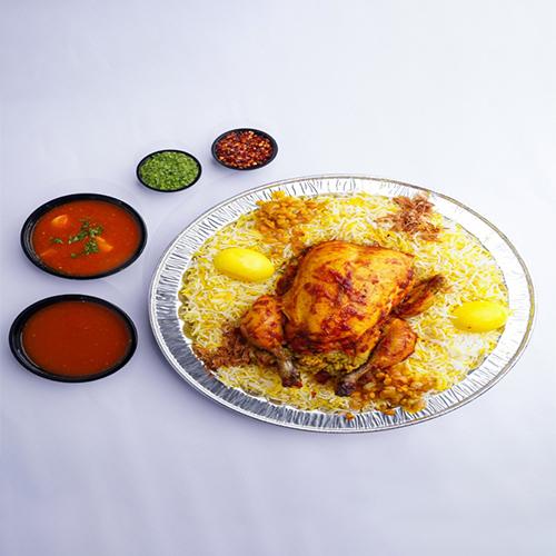 دجاجة محشية مع عيش