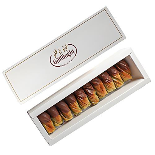 Gulluoglu Cashew Finger Baklava Coated with Chocolate 210g