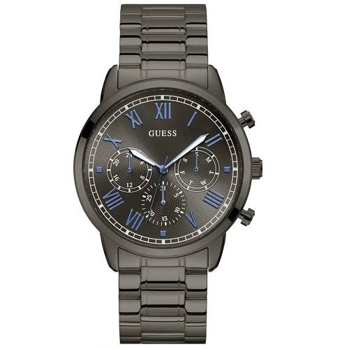 Guess Metallic Round Analog Gray Dial Watch