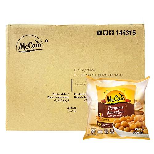 Mccain Mashed Potato Balls 750g 12Pcs 1Carton