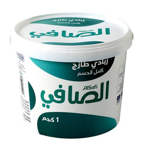 الصافي زبادي طازج كامل الدسم 1كجم
