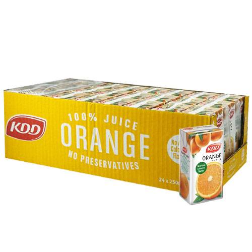 KDD Orange Juice 250ml 24Pcs