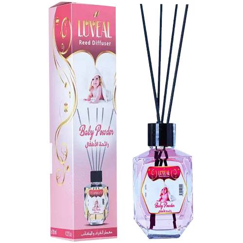 Luveal Baby Powder Reed Scented Diffuser 120ml