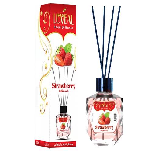 Luveal Strawberry Reed Scented Diffuser 120ml