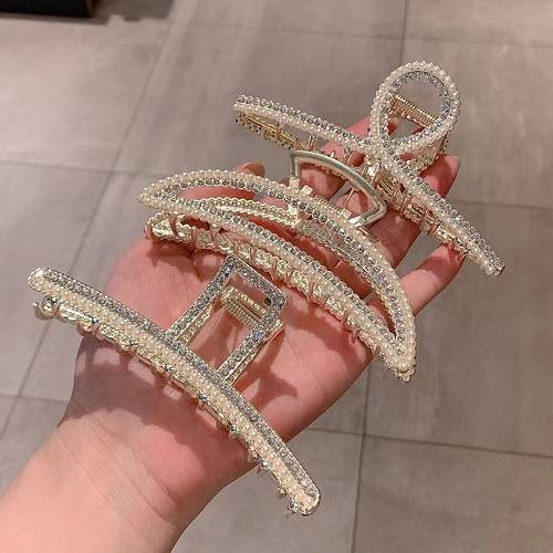 Golden Minimalist Rectangle Hair Clip