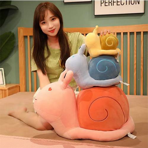 Spiral Snug Plush Snail Soft Sponge Toy 25cm