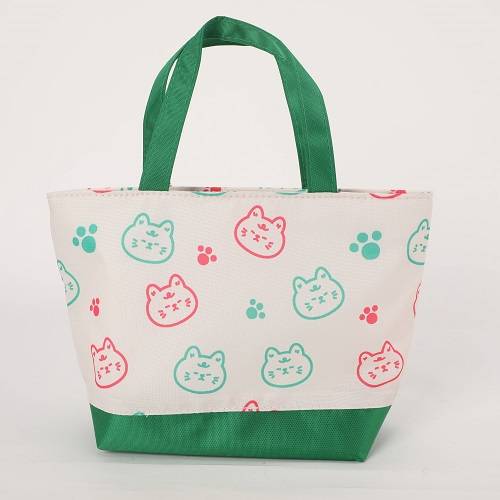 Lunch Bag White and Green