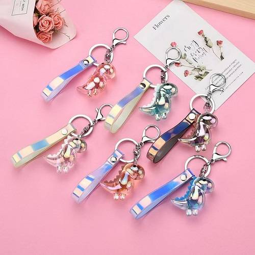 Dino Crystal Keychain