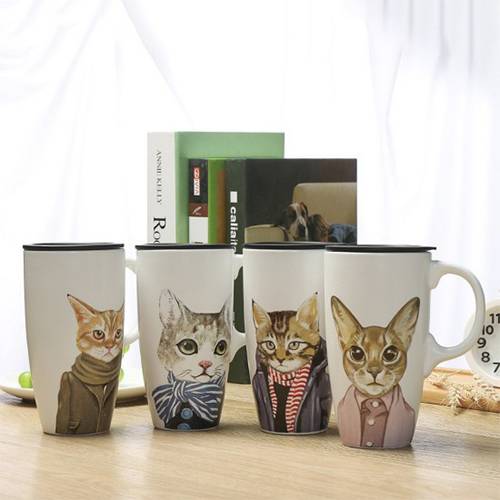 Cat Stack Ceramic Cup
