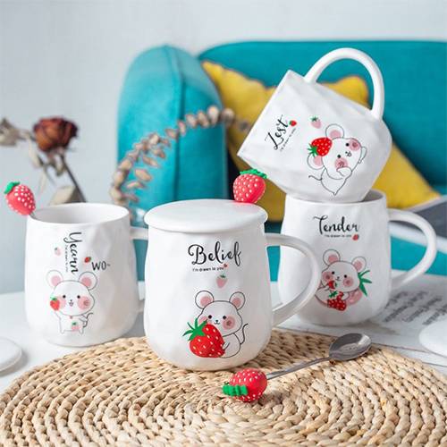 Berry Mouse Ceramic Cup