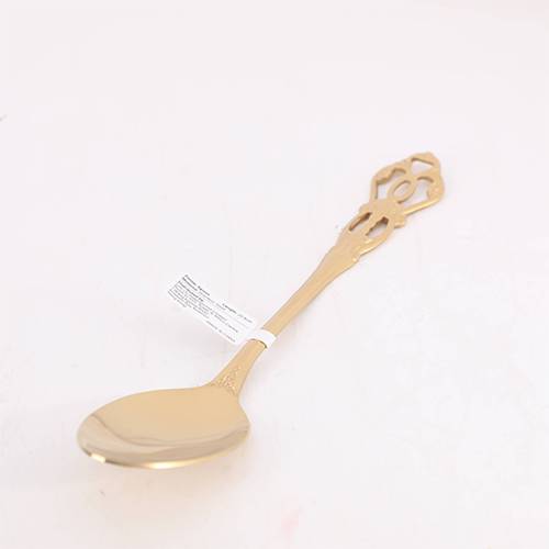 Decorated Dinner Spoon Gold