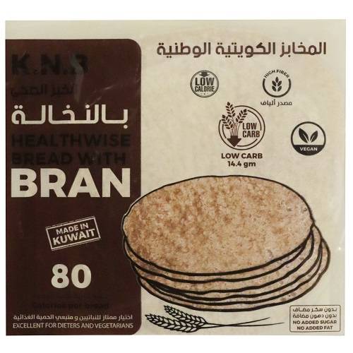المخابز الكويتية الوطنية خبز صحي بالنخالة 40جم 5حبة