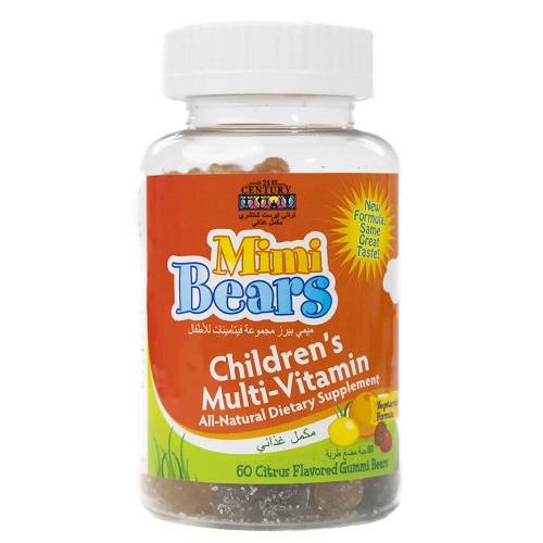 21 Century Mimi Bears Child Multivitamins & Minerals 60 Gummies