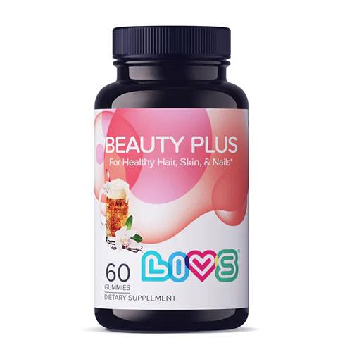 Livs Beauty Plus Supports Hair Skin and Nails Health 60Gummies