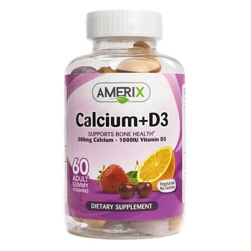 Amerix Calcium and Vitamin D3 Adult Gummies 60Gummies