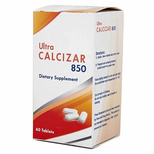 Ultra Calcizar 850 60Tablets