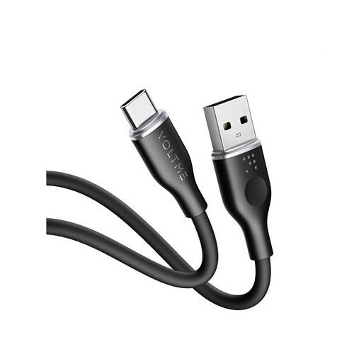 Voltme Powerlink Moss Liquid Silicone Cable USB to Type C 3A 60W 1m Black No.15679