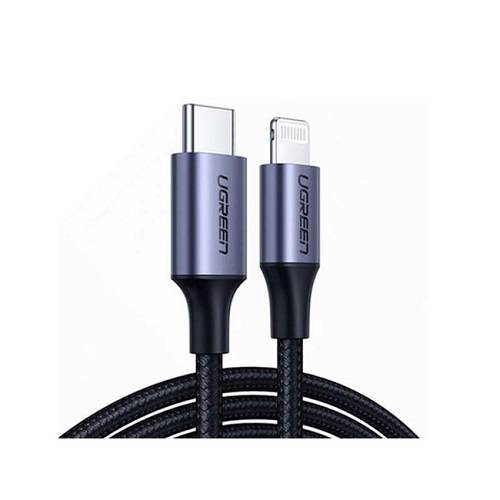 يوجرين كابل USB C الي لايتنينج للشحن السريع بي دي اسود 1م رقم.11970