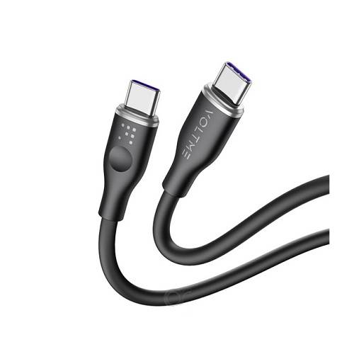 Voltme Powerlink Moss Liquid Silicone Cable USB to Type C 3A 60W 1m Black No.15677