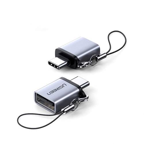 يوجرين محول Type C الى USB مع حبل قصير رمادي 1حبة رقم.111201
