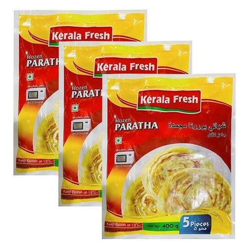 Kerala Fresh Frozen Chapati Boruta 5Pcs 400g 3Pcs