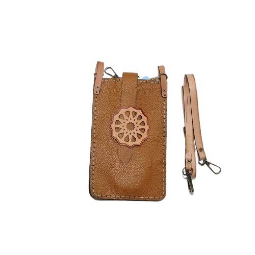 Womens Shoulder Bag in Genuine Leather with Snakeskin Texture Model No.WS-HR-002