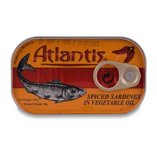 Atlantis Spiced Sardines in Vegetables Oil 125g