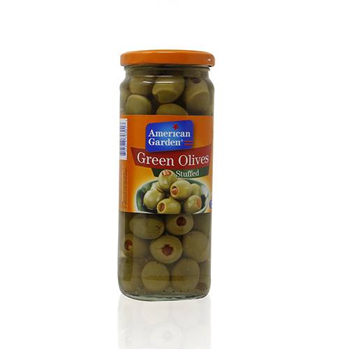 American Garden Stuffed Green Olives 450g