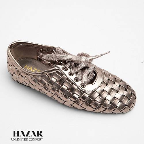 Leather Square Flats Bronze