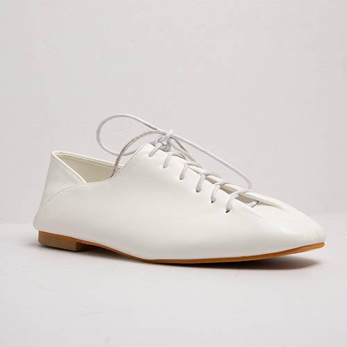 Flat with Rope Tie White