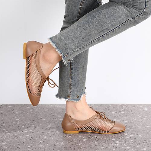 Flat Net Shoes Earthy