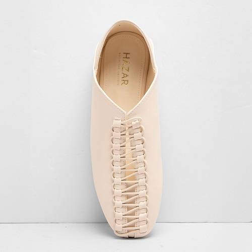Flat Fixed Elastic Band Half Light Beige