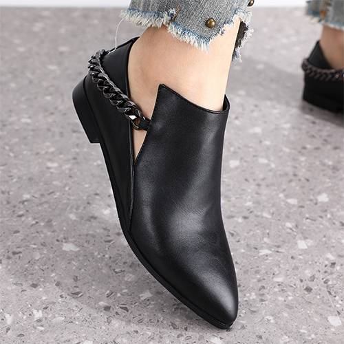 Rear Iron Track Shoe Leather Black 