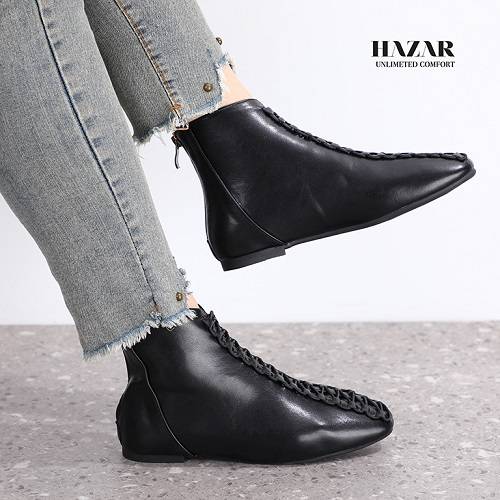 Hight Fixed Elastic Band Black Leather