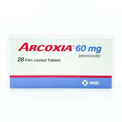 Arcoxia Pain Reliever Antipyretic 60mg 28Tablets